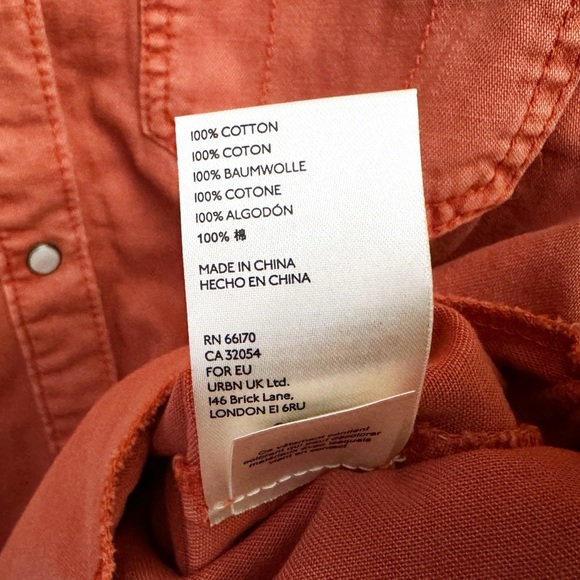 NWT Free People With Love Denim Button Front Top - Picture 6 of 6